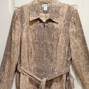 Worthington snake print suit